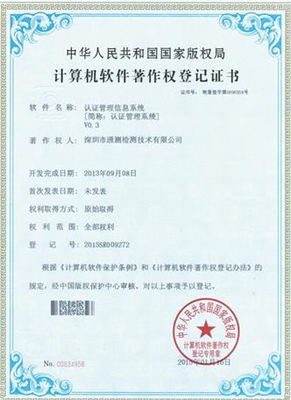 Patent certificate